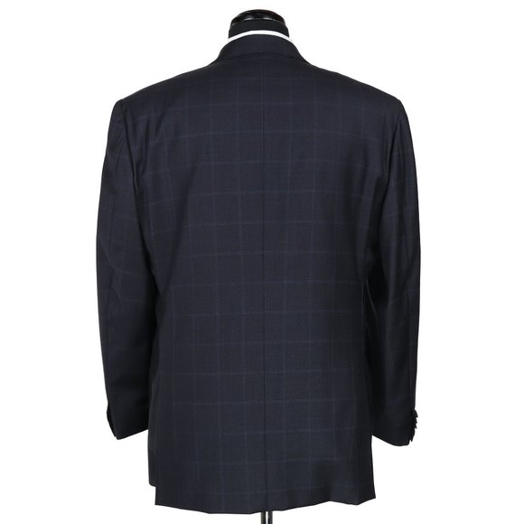 Gianluca Isaia Napoli Wool Suit Blue Windowpane - Picture 6 of 14